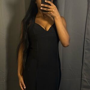 Forever 21 Elegant Black Midi Dress